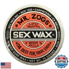 Mr Zogs Original Sexwax - Cool Water Temperature Coconut Scented (White)