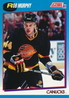 1991-92 Score Canadian French #397 ROB MURPHY - Vancouver Canucks