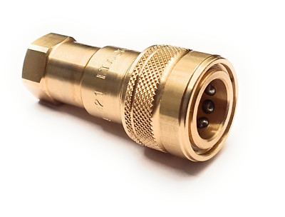 ISO B Messing Innenkupplung mit Viton Dichtungen 1/4 BSP Gewinde - Serie EQ Parker 60