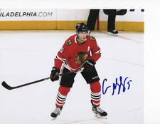 CHICAGO BLACKHAWKS CONNOR MURPHY SIGNED ON THE POINT 8X10