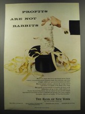 1955 The Bank of New York Ad - Profits are no...