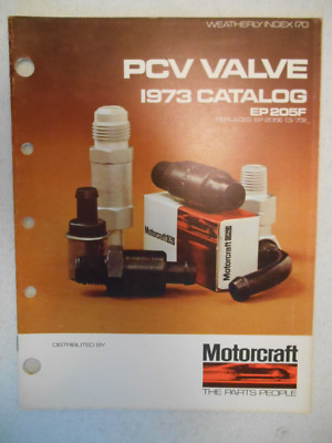 Vintage Rare Old 1973 Motorcraft PCV Valve Valves Parts Catalog