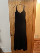 Vera Wang Sweetheart Neckline Sexy Black Dress Long Cocktail Holiday Party Sz 4