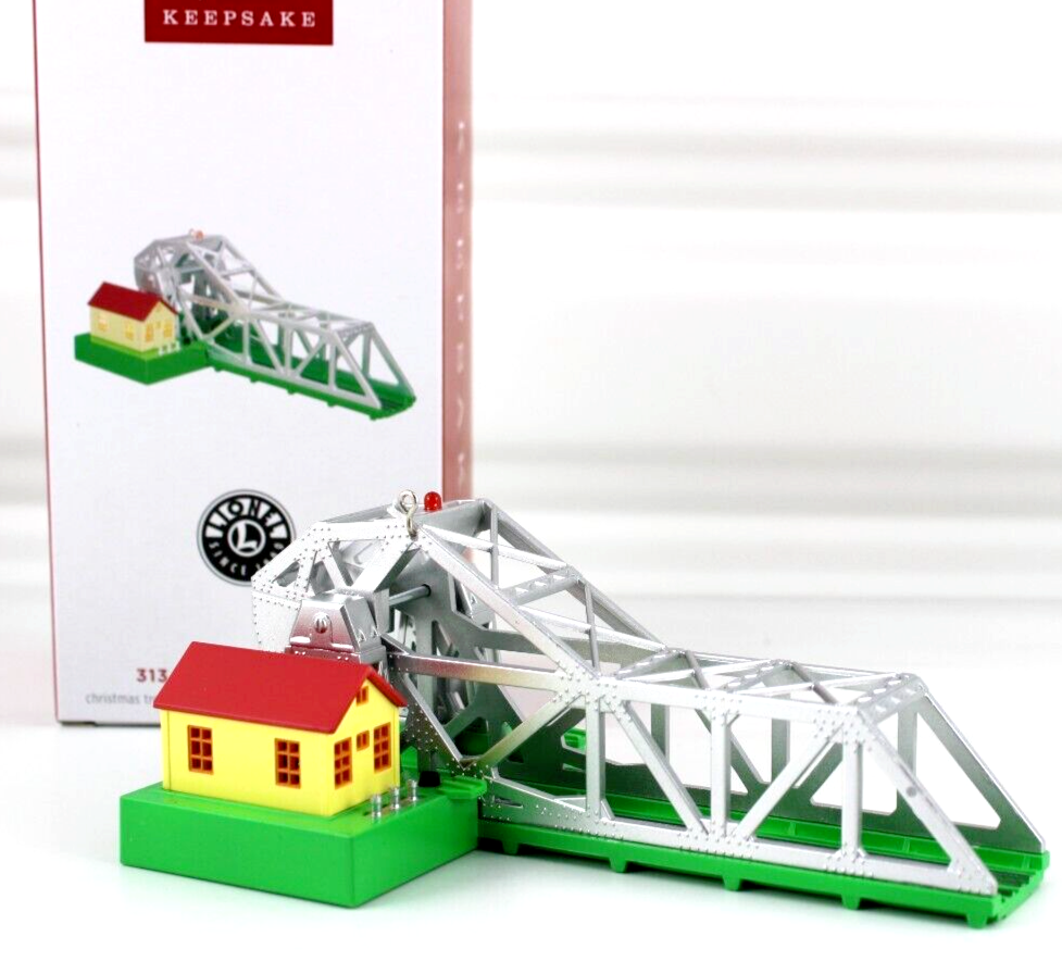 Hallmark 2024 Lionel Trains Magic Light Ornament 313 Bascule Bridge New Keepsake