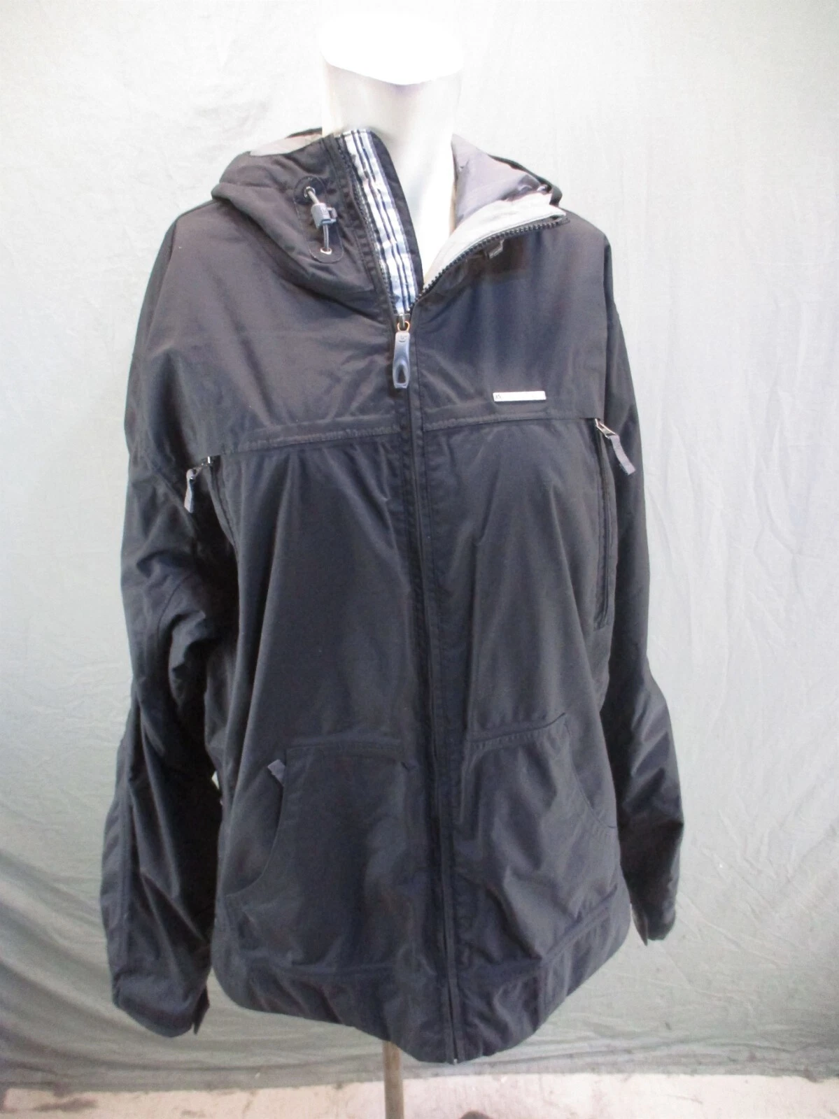 burton full zip stand collar powder skirt snowboard jacket