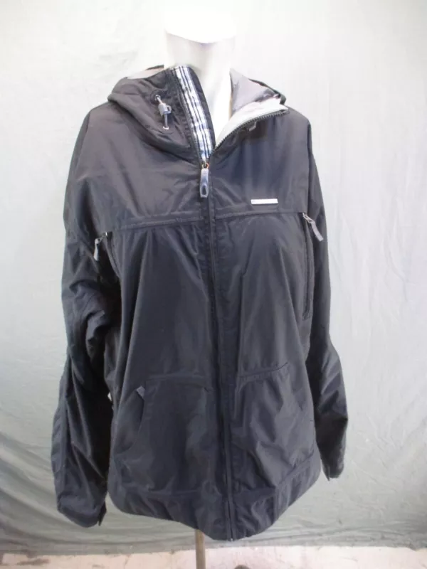 burton full zip stand collar powder skirt snowboard jacket