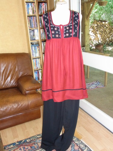 Set Ethnic Indian Tunic + Trousers T S 