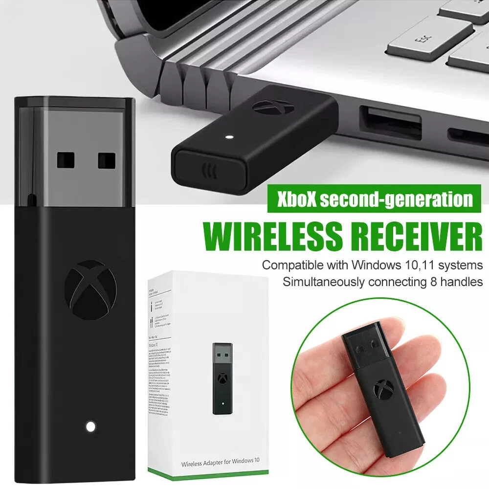 Official Microsoft XBOX ONE Wireless Controller USB Adapter for Windows 10, 11