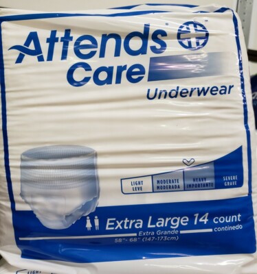 Attends Care Underwear XL Unisex 14ct BRAND NEW