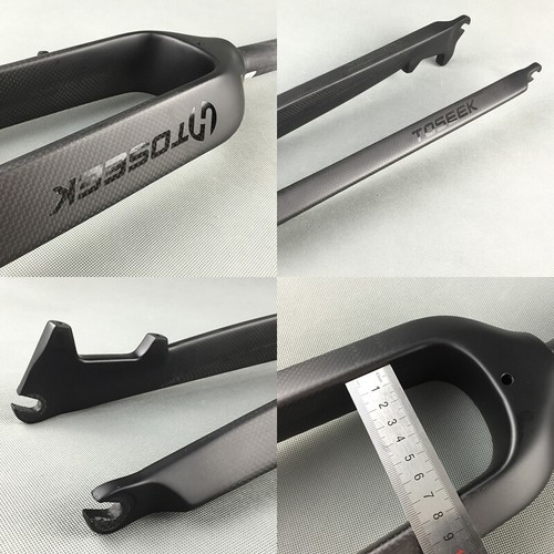 26ER Carbon MTB Bike Rigid Fork 27.5 29 for 160mm Disc Brake Fork Lightweight - Picture 6 of 13