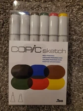 Copic Markers Sketch Marker 6/Pkg Bold Primaries