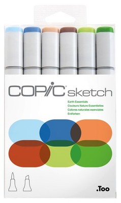 COPIC Marker sketch 6er Set ''Earth Essentials''