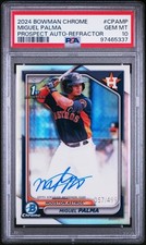 2024 Bowman Chrome Prospect Autographs #CPAMP Miguel Palma Refractor /499 PSA 10