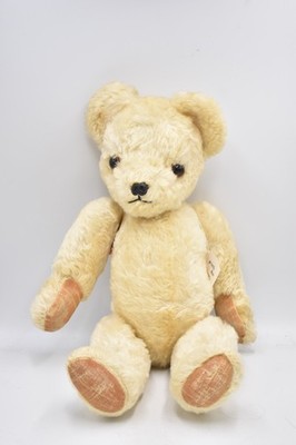Vintage 60er Jahre Alpha Farnell Mohair Teddybär 46 cm Englisch Sammlerstück mit Etikett