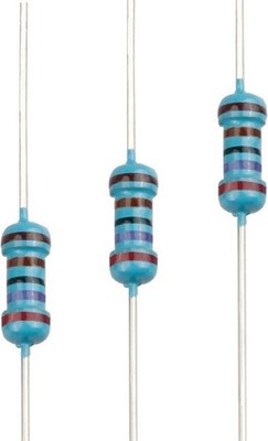 100pcs 2.7K ohm 1/4 Watt 0.25W 1 Tolerance Metal Film Fixed Resistor Assortment