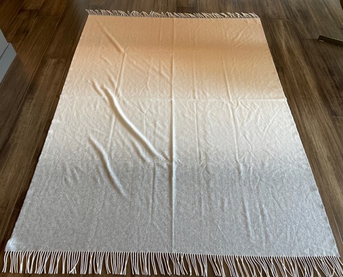 Nuovo senza etichette $1.700 JOHNSTONS OF ELGIN Ombre 100% Cashmere Lancio 75"x55" Scozia - Foto 6 di 12
