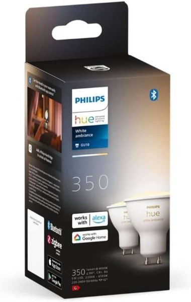 Philips Hue White Ambiance GU10 LED Spots 2Er Pack (350 Lm)121-image