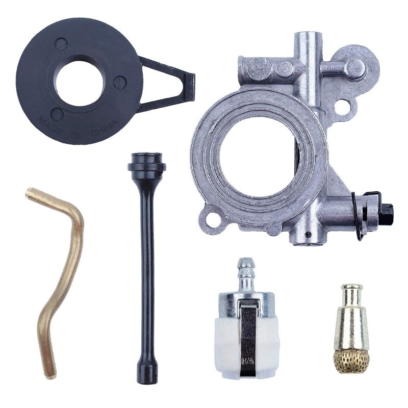 For Husqvarna 385 362 365 371 372 372XP Chainsaws Oil Pump Hose Filter Worm Gear