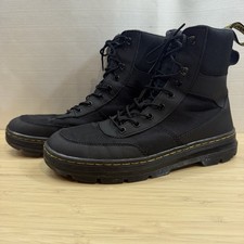 Dr. Martens Unisex Combs Tech Black Lace-Up Ankle Combat Boots Size M10 WL