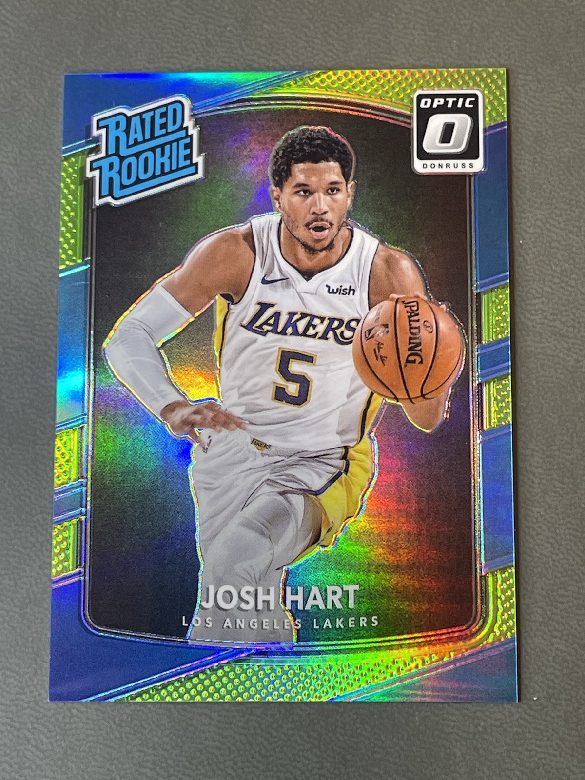 2017-18 Panini Donruss Optic - Rated Rookie Josh Hart #171 Lime Green Prizm /175