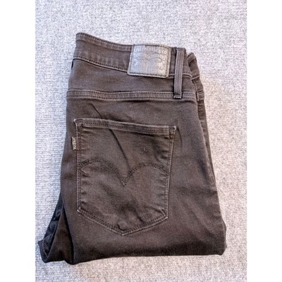 Levis 721 High Rise Skinny Jeans Womens 32x30 Black Stretch Denim Pants 18882-00