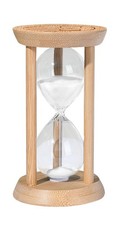 Wood Hourglass 60 Minute, Large Bamboo Sand Timer,60 Min 60 Min, White