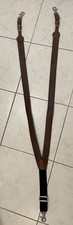 Nocona Belt Co Leather Basketweave Embossed Suspenders W/Swivel Trigger Closures