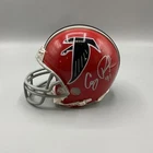 Atlanta Falcons Corey Peters Signed Autographed Throwback Riddell Mini Helmet