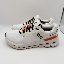 On Womens Cloudrunner 2 Sz 9.5 White/Sand Running Shoes Sneakers New