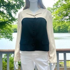 Talbots Vintage 90s Blazer Jacket Size 12 Preppy Office Siren Academic Retro 90s