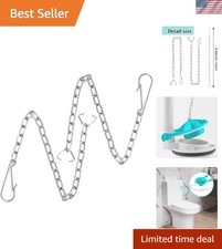 Stainless Steel 9.45'' Toilet Flapper Chains - 2 Pack Universal Replacement Kit