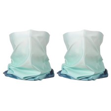 2pcs Summer Neck Gaiter Sun Protection Face Mask for Cycling, Teal
