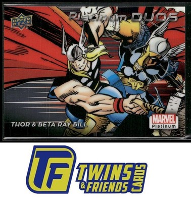 2023 Upper Deck Marvel Platinum #PD5 Thor & Beta Ray Bill Platinum Duos