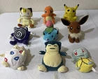 Vintage 90s Pokemon Plush Bean Bag Stuffed Toy Hasbro 1999 Nintendo LOT Of 9