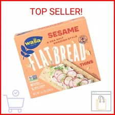 Wasa Flatbread Thins Crackers, Sesame and Sea Salt, 6.7 Ounce (Pack of 1)
