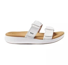 NWT Reef Women's Cushion Cloud ROA Sport Sandal – White/Tan Size 10