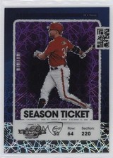 2021 Contenders Season Ticket Optic Purple Velocity Prizm /16 Nate Lowe #13 nd3