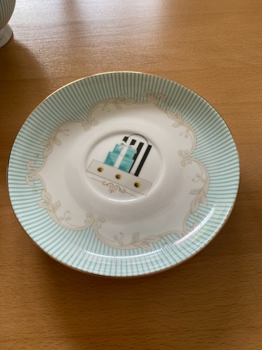Royal Service China Porzellan Tee Tassen mit Untertassen für 6 Personen - Bild 3 von 6