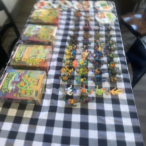 Vintage LOT 1980s 1990s TEENAGE MUTANT NINJA TURTLES TMNT Figures/Accessories