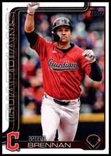 2025 Will Brennan Topps Series One BASEBALL #240 Cleveland Guardians