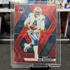2025 Mosaic Football Dak Prescott Camo Red Scope #91 Cowboys 💎