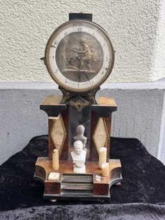 antike Wiener Empire Christian döller Portaluhr Tischuhr Kaminuhr Automaten Uhr