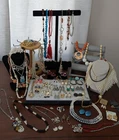 Vintage Rhinestone Silver/Gold Tone Mixed Costume Jewelry Lot 100 Pcs