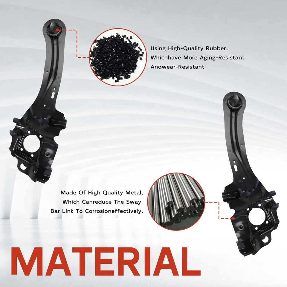 Par de Braço de Suspensão Junta Traseira Lado LH+RH para Ford Focus 2012-2018 - Imagem 3 de 4