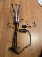 Tri Head LED Desk/table Grow Light. Multiple Settings w/time control. Ship ASAP