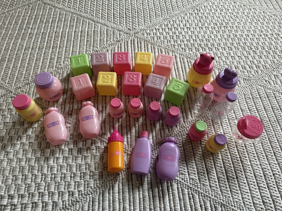 You And Me Baby Doll Accessories Lot Twins Toys Feeding Blocks | eBay