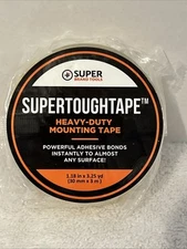 Lot of 2 SUPERTOUGHTAPE By Super Brand Tools Heavy Duty Mounting Tape 1.18x3.25