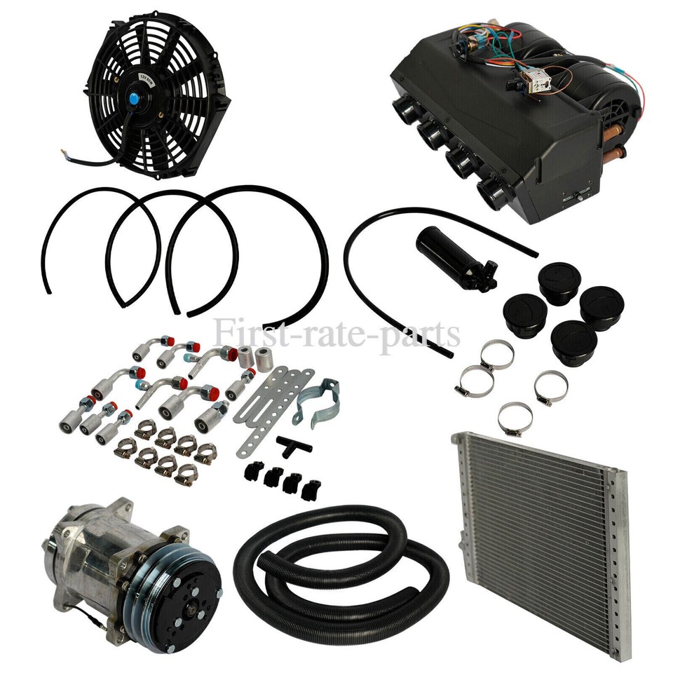 12V Universal Underdash Air Conditioner A/C Kit for RV Camper Truck Van ...