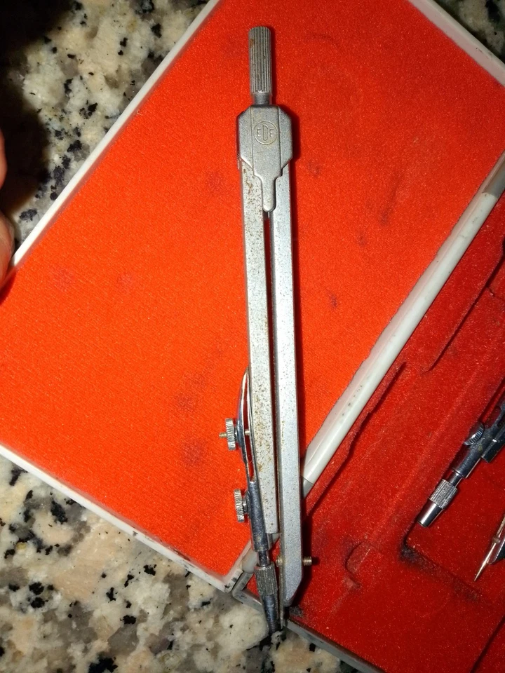 Vintage Drafting Set EDE Compass, Precision Drawing thing it's missing - Image 3 of 4