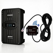 Regolatore di carica solare 50A MPPT 150V ingresso 12/24V auto-raffreddamento off-grid+BT